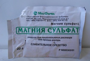 Описание препарата магния сульфат