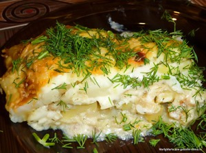 Рыбная запеканка с картофелем