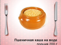Пшеничная каша на воде